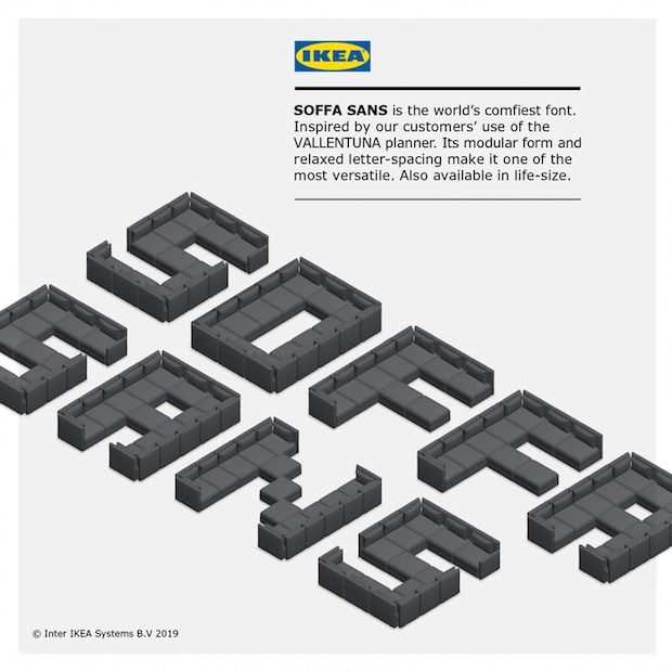 IKEA lanceert nieuw lettertype SOFFA SANS