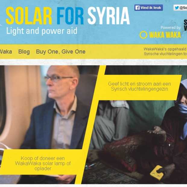 Solar for Syria = licht plus stroom voor vluchtelingen