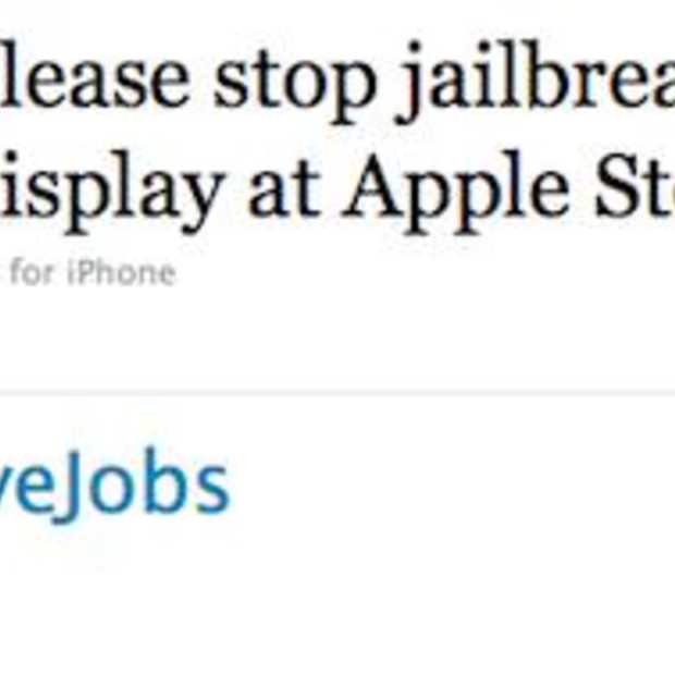 Steve Jobs: "Can People stop jailbreaking iPhones at Apple Stores"