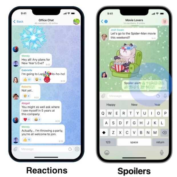 Nu ook reageren met emoji’s in Telegram