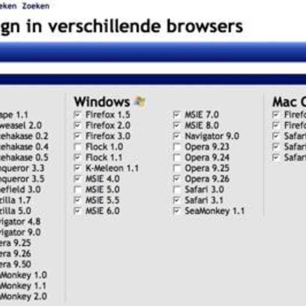 Test je webdesign in verschillende browsers