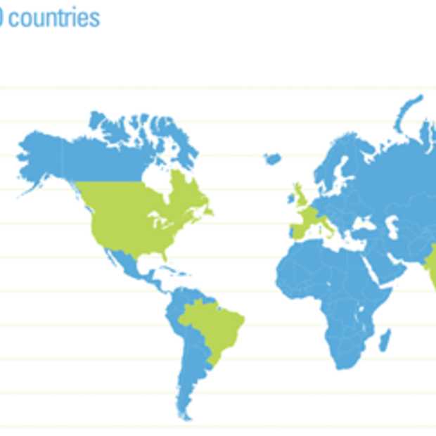 Top 10 met landen waar BitTorrent het populairst is