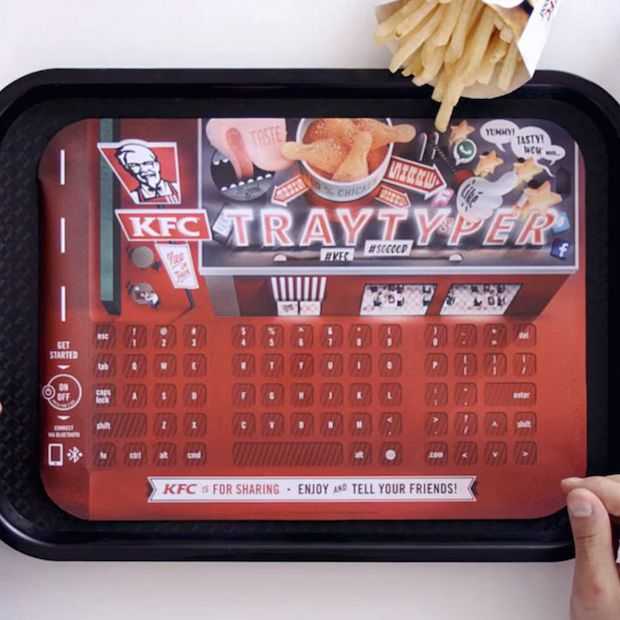 KFC verandert dienbladen in toetsenborden