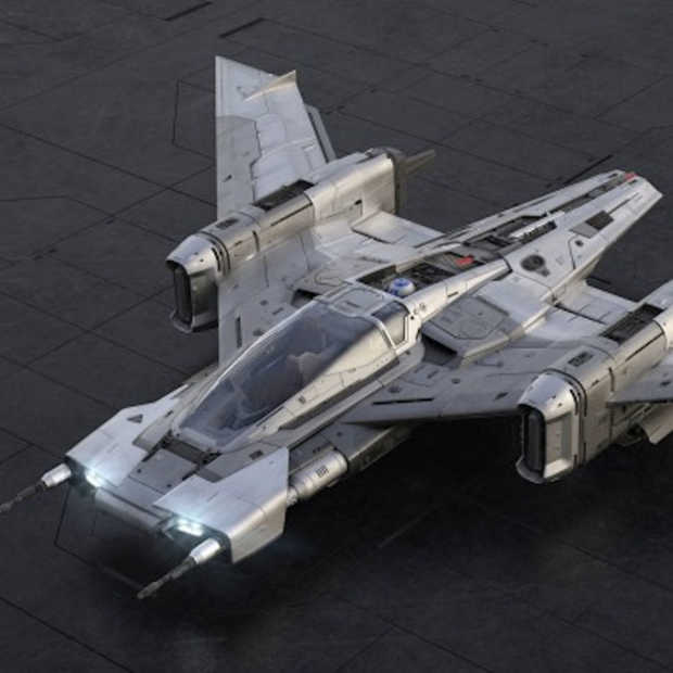 Tri-Wing S-91x Pegasus Starfighter bedacht door Porsche en Starwars