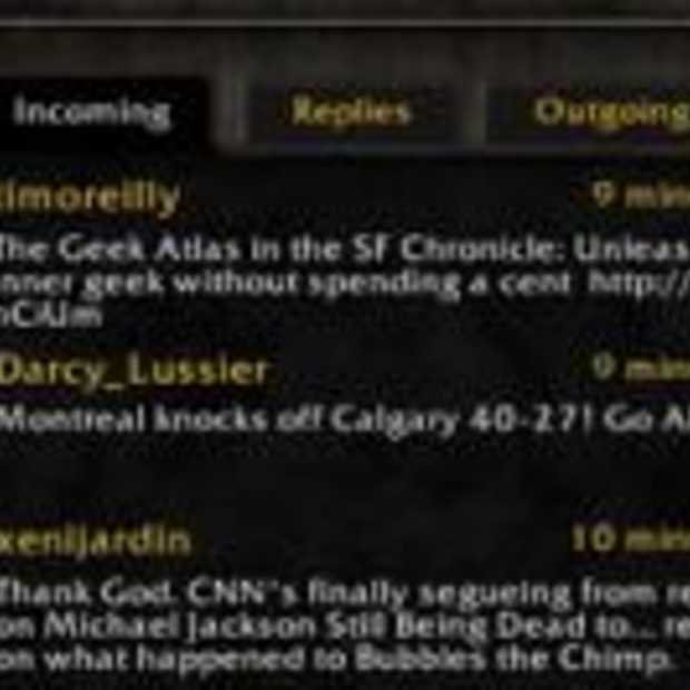 Tweets vanuit World of Warcraft