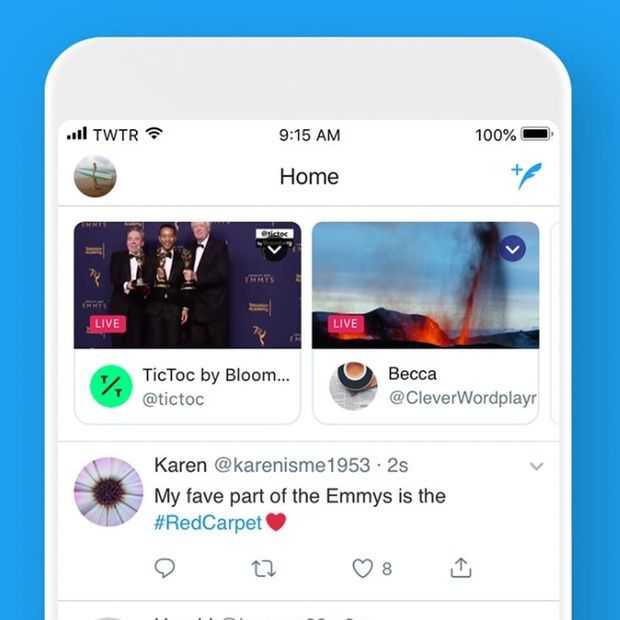Twitter laat je live-uitzendingen makkelijker vinden en bekijken