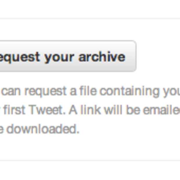 Twitter start met uitrol optie om al je tweets te downloaden