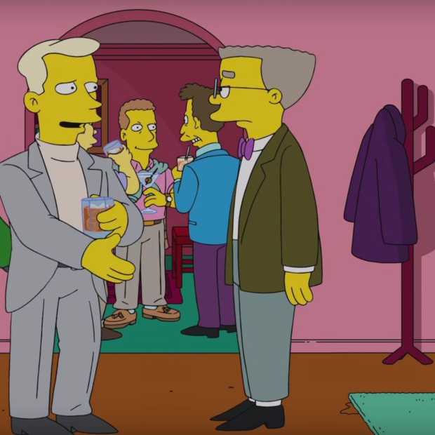 Simpsons Waylon Smithers Jr. de assistent van Mr. Burns komt uit de kast
