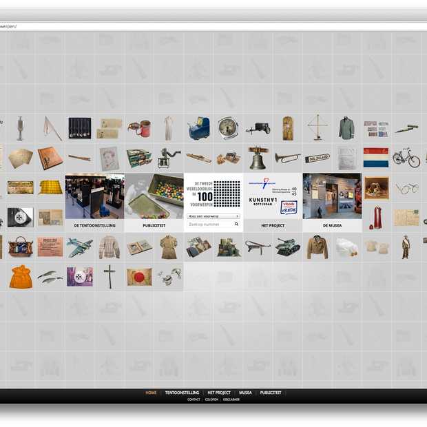 Webby Award voor de online tentoonstelling 'De Tweede Wereldoorlog in 100 voorwerpen'