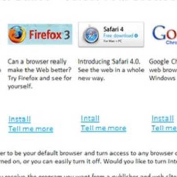 Windows 7 krijgt browserkeuze