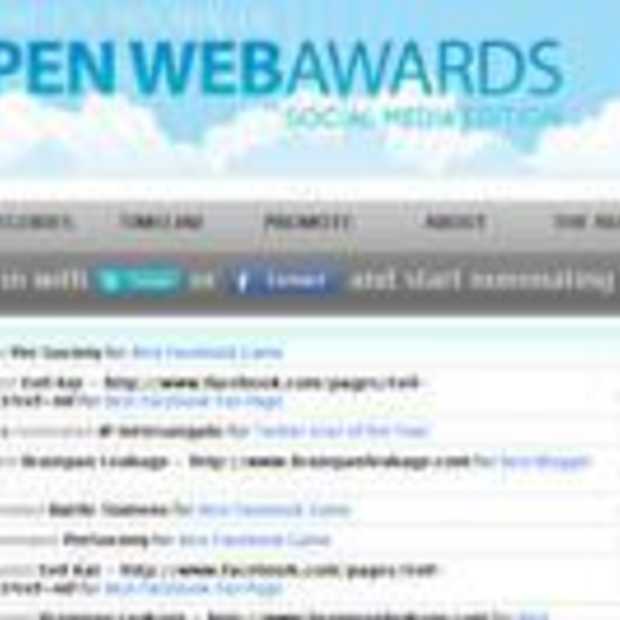 Winnaars Mashable openwebawards