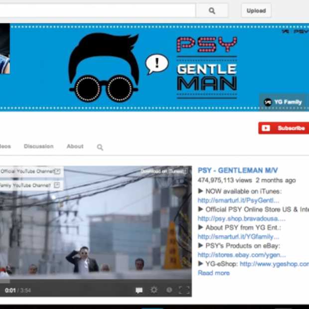 YouTube-kanaal Psy bereikt 3 miljard views