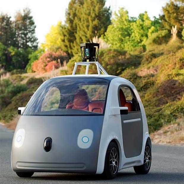 Prototype van Google's zelfrijdende auto heeft geen stuur, gas- of rem-pedaal