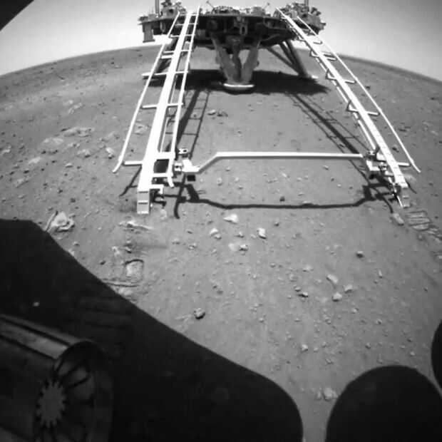 Chinese Mars rover Zhurong begonnen aan Pinksterrally