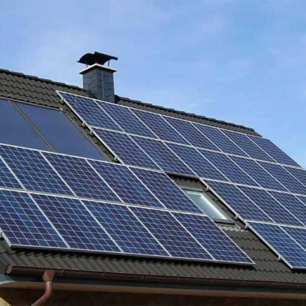 Energie krijgen van zonnepanelen