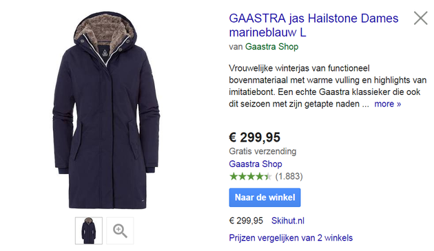 2. Gaastra Shop jas Seller Ratings