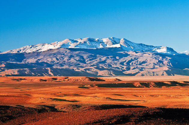 De bergen van Marokko.