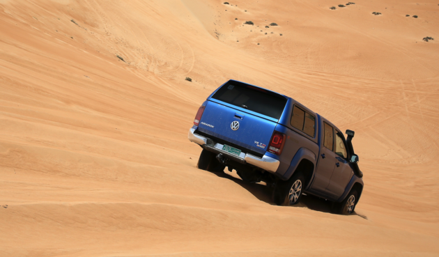 De Volkswagen Amarok heeft nergens problemen in deze wederom extreme omstandigheden