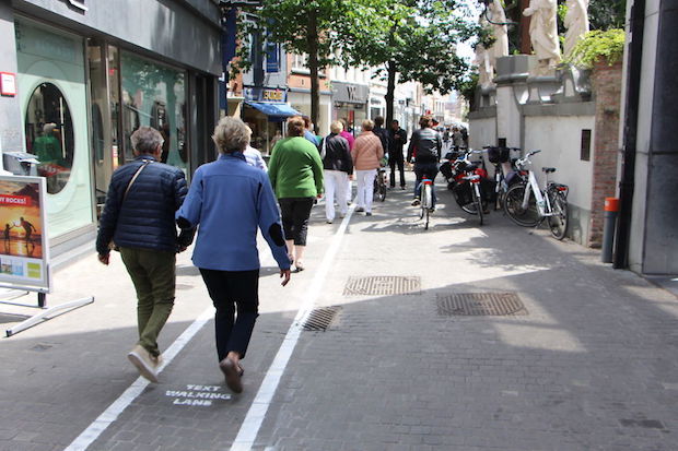 Hier loop je als smartphone-gebruiker veilig door de stad.