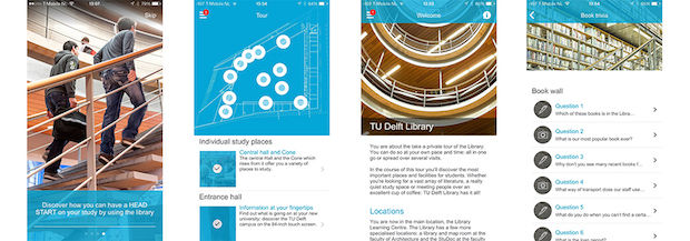 Zo ziet de Library Tour app eruit!