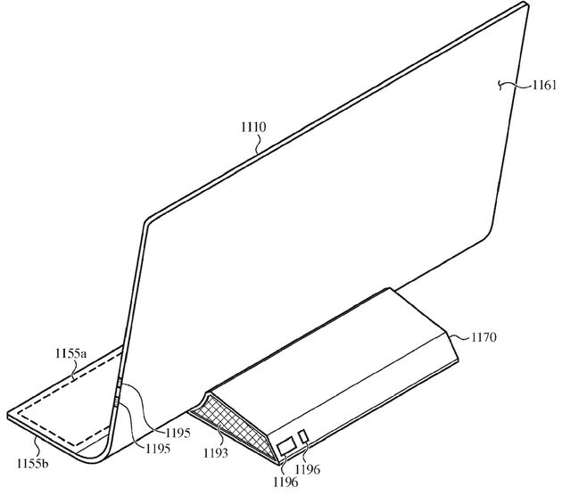 De `standaard` van de gebogen `iMac`