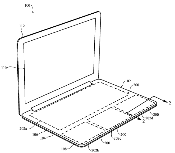 Apple macbook patent