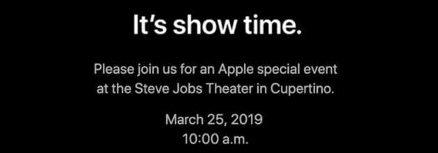 Apple event op 25 maart, it`s Showtime