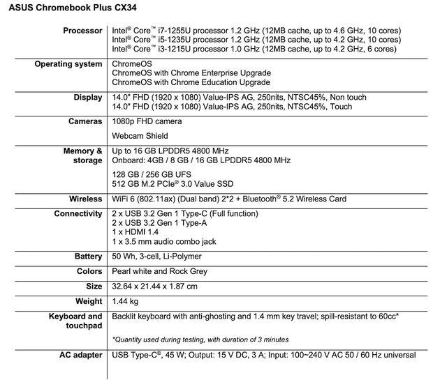 Asus-CX34-Specs