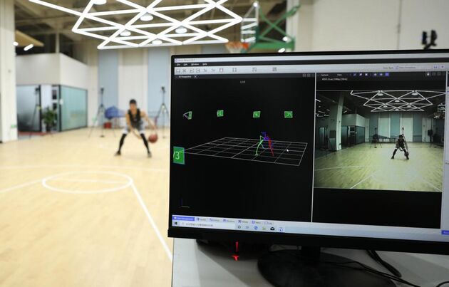 <em>Ook basketbal in het Huawei health lab<\/em>