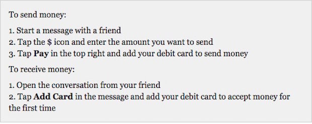 De gemakkelijke instructies over hoe je moet betalen via de chat.