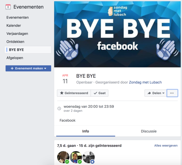 Bye Bye Facebook?