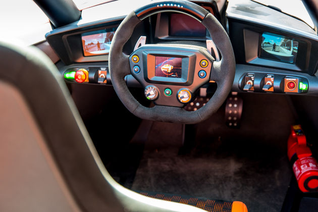 Cockpit of the Nissan Bladeglider at Goodwood Motor Circuit