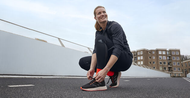 <i>Dafne Schippers met de vernieuwde 4DFWD.</i>