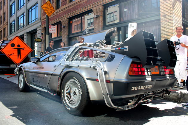 De Delorean uit de Back to the Future trilogie