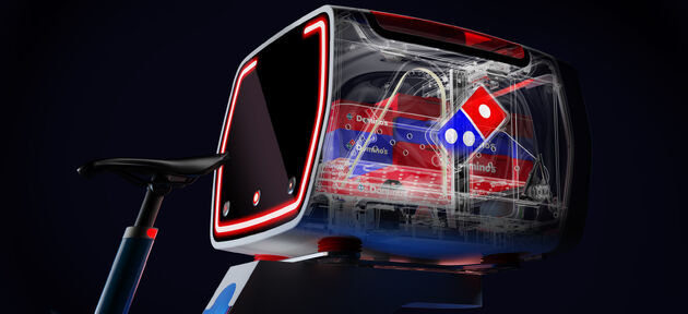 Domino's dxb - Future Delivery Pizza Pod E-Bike (Pizza Pod - XRAY Image 003)