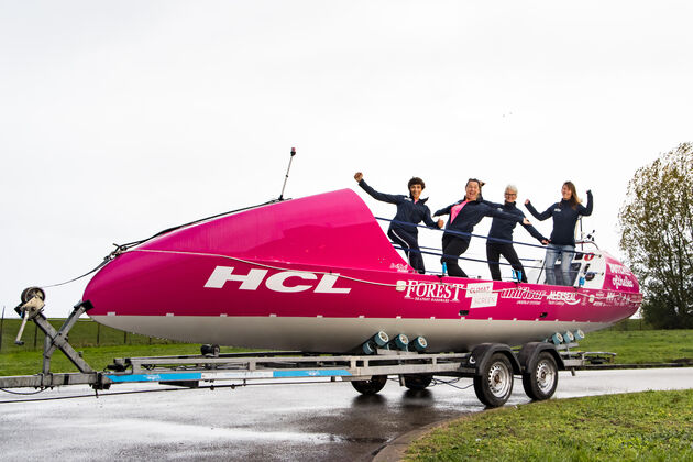 Nederlandse vrouwen-roeiploeg Dutchess of the Sea.