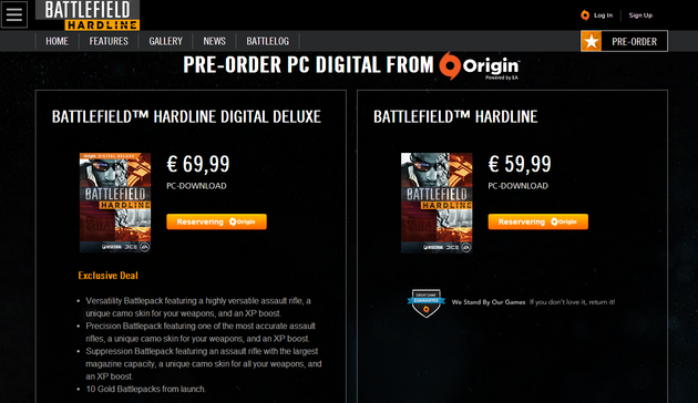 ea battlefield pre order