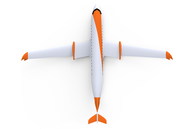 Een voorbeeld van hoe de nieuwe vliegtuigen er uit zouden kunnen zien.