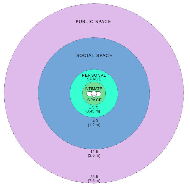 Onderzoek van Edward T Hall naar je personal space