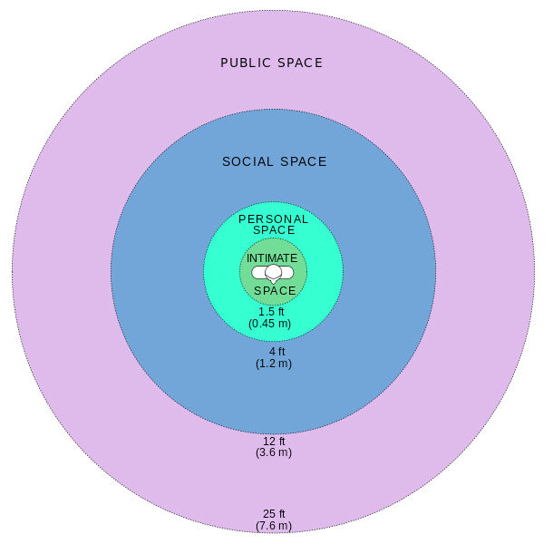 Onderzoek van Edward T Hall naar je personal space