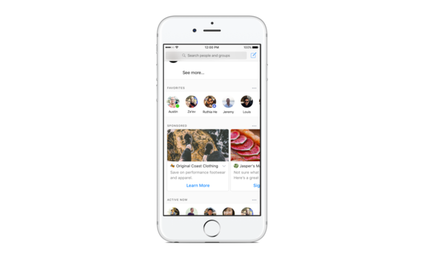 Test met advertenties in Messenger