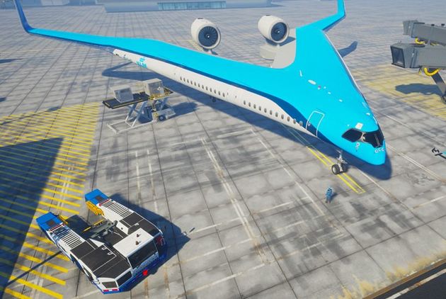 flying-V-airplane-TU-delft-KLM-designboom-07-e1559582717240