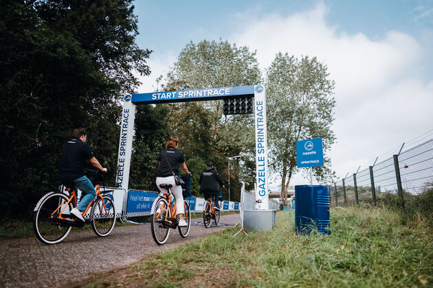 Startpunt van de Gazelle Sprintrace