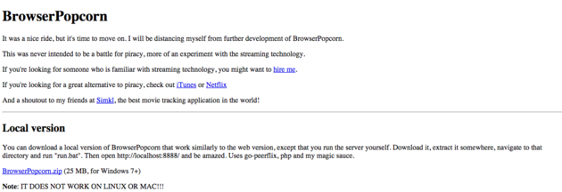 Wat er op dit moment vermeld staat op BrowserPopcorn.xyz.