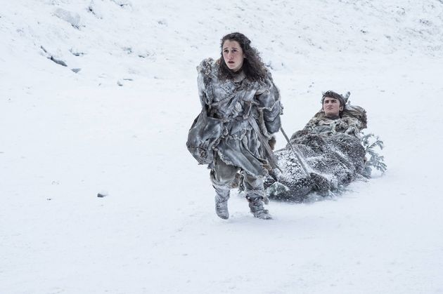 <em>Meera en Bran Stark. (Foto: Helen Sloan\/HBO)<\/em><em><\/em>