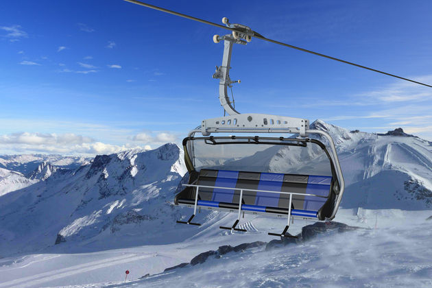De nieuwe skilift op de Hintertuxer Gletscher
