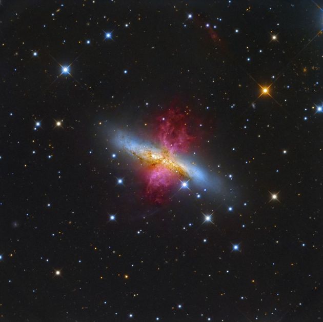 M82, Cigar Galaxy. Fotocredit: Leonardo Orazi.