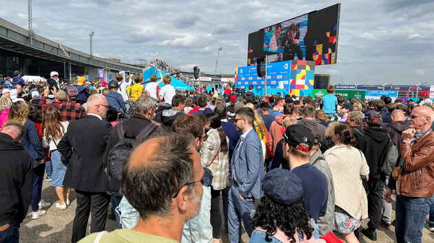 Huldiging van de winnaars van de Formula E in Berlijn