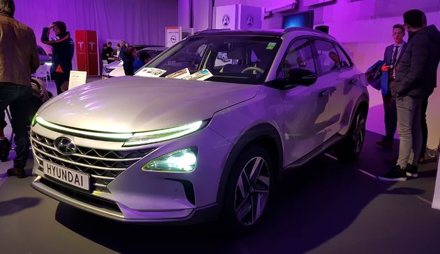 Het productiemodel van de Hyundai FE Fuel Cell Concept zoals deze dit weekend te zien was