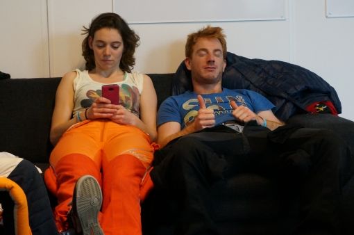 Ontspanning voor de wedstrijd